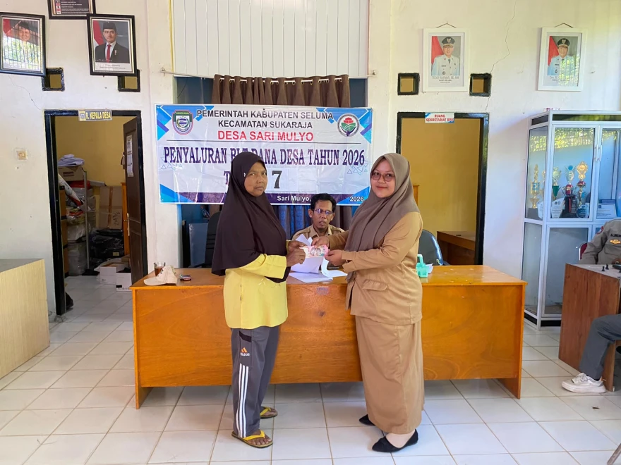 PEMDES Sari Mulyo Salurkan BLT-DD Tahun 2026 Untuk KPM Bulan Juli
